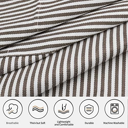 NLUS 2 Pack Kitchen Cooking Aprons, Adjustable Bib Soft Chef Apron