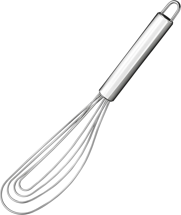 10.63" Stainless Steel Flat Whisk, Egg Beater by Tafond