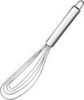 10.63" Stainless Steel Flat Whisk, Egg Beater by Tafond