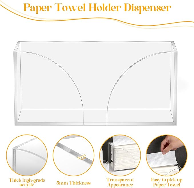 1PCS Paper Towel Holder, Minimalist, Countertop, Napkin Holder - Image 4