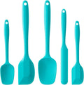 Silicone Spatula Set, 5 Piece Food Grade Rubber Spatulas by Hoewina
