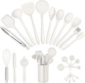 E-far Silicone Cooking Utensils Set, 25 Piece Kitchen Utensils by E-far
