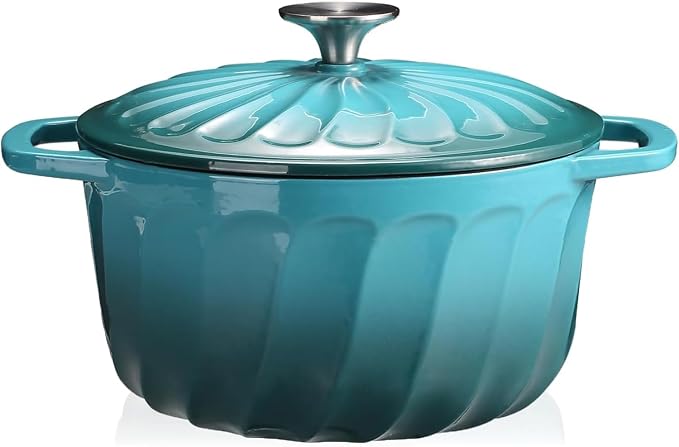 6 QT Enameled Cast Iron Dutch Oven by NSIRONS