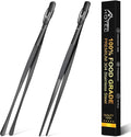 HOTEC Kitchen Tweezers Tongs Stainless Steel Professional Chef Tweezers by Hotec