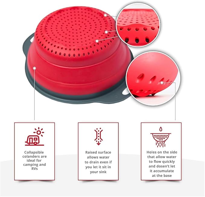 New and improved- Set of 3 Niklye Ultimate Kitchen Strainers—1×10” & 2×12” - Image 3