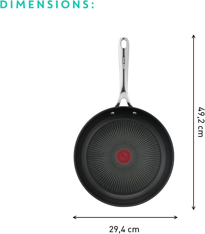T-Fal x Jamie Oliver Nonstick Coated Stainless Steel Pan 11-Inch, Induction - Image 2