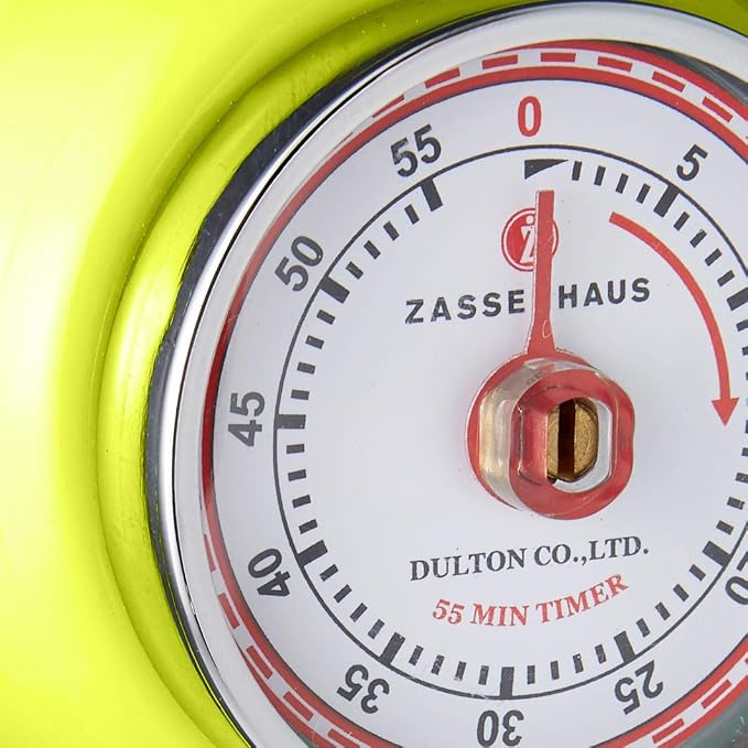 Zassenhaus Magnetic Retro Kitchen Timer, Classic Mechanical Cooking Timer - Image 3