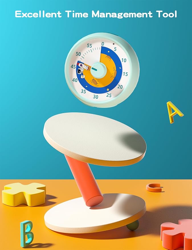 Visual Timer for Kids, 60-Minute Countdown Timer for Classroom Office Kitchen - Image 2