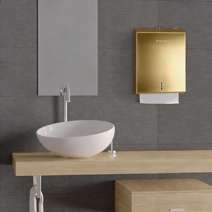 Commercial Paper Towel Dispenser Gold - Image 2