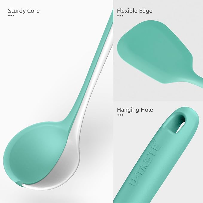 600ºF Heat Resistant Kitchen Utensil: U-Taste 13.6" Extra Long Silicone Cooking - Image 6
