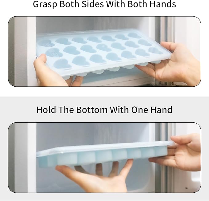 Heart Shape Ice Cube Tray, 21 Holes Silicone Ice Cube Mold - Image 5