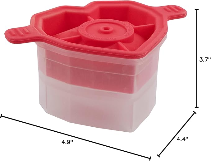 Tovolo Heart Shaped Ice Cubes Mold Pack of 2 Large Craft Ice Molds - Image 7