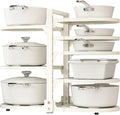 Adjustable Heavy Duty Pots and Pans Organizer Under Cabinet, 8-Tier Pot and Pan by Stayorganized