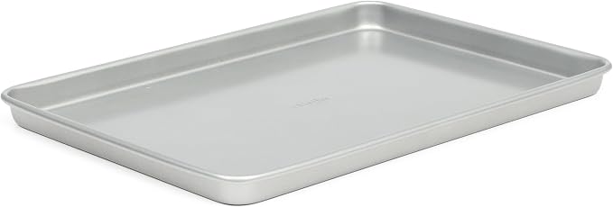 Martha Stewart Gallen 15 x 10 Inch Nonstick Carbon Steel Cookie Sheet – Silver by MarthaStewart