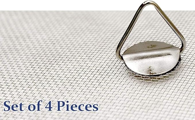 Stainless Steel Mesh Splatter Screen Set, 6-9 inch, 4 Piece Net Lid Covers - Image 3