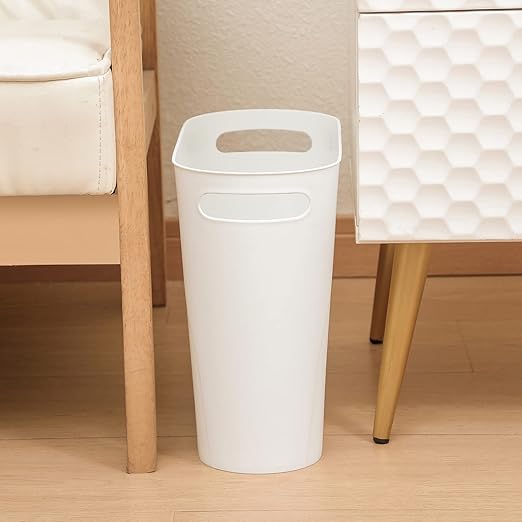 rejomiik Small Trash Can, 3.5 Gallon Slim Garbage Can Plastic Waste Basket - Image 6