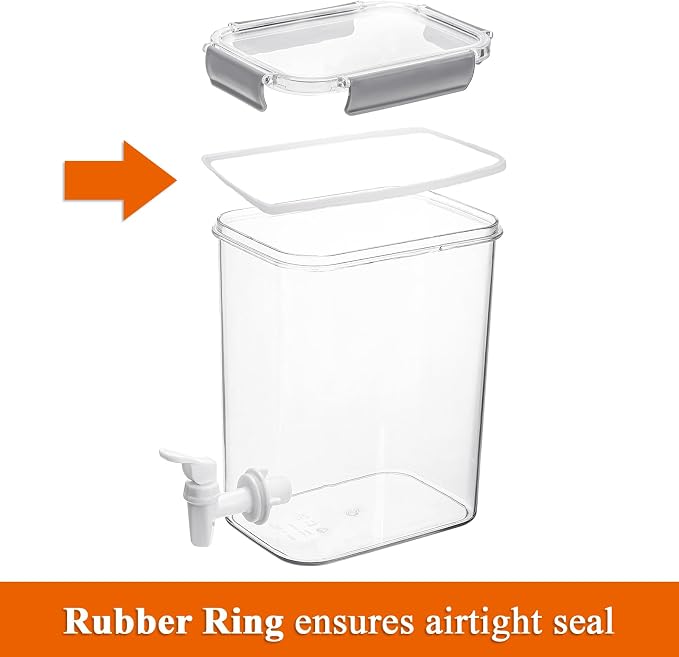 Elsjoy 1.2 Gallon Plastic Drink Dispenser - Image 4