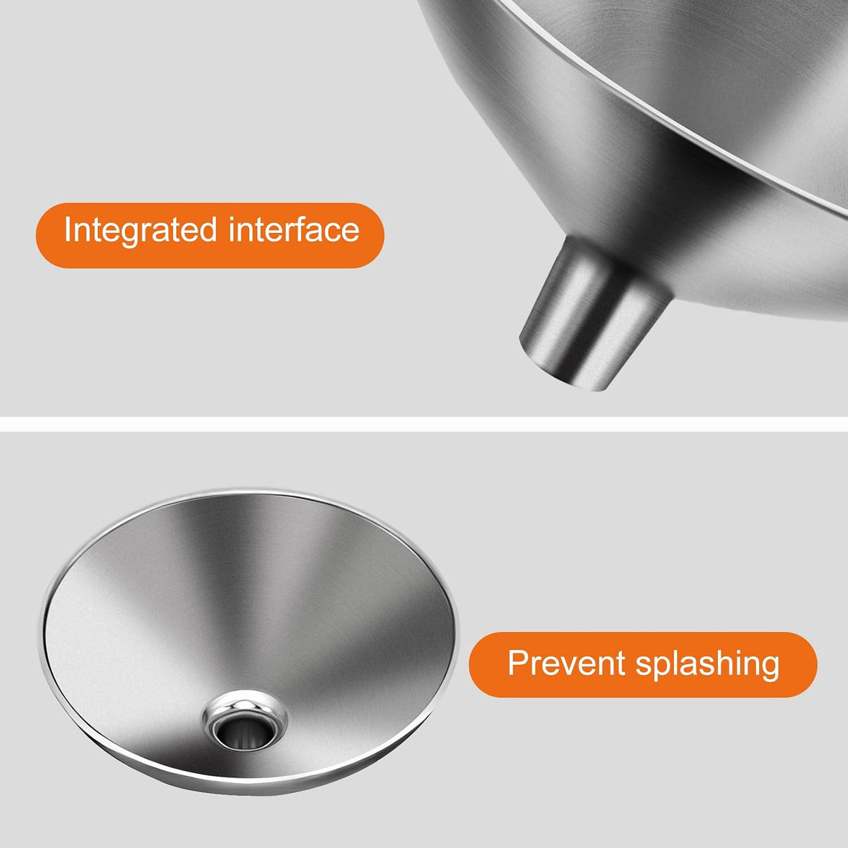 Small Funnel Set of 2, Stainless Steel Mini Funnel for Essential Oil