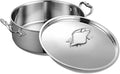 DELARLO Tri-Ply Stainless Steel 8QT Stock Pot, 13 inch Everyday Pan by DELARLOCOOKWARE