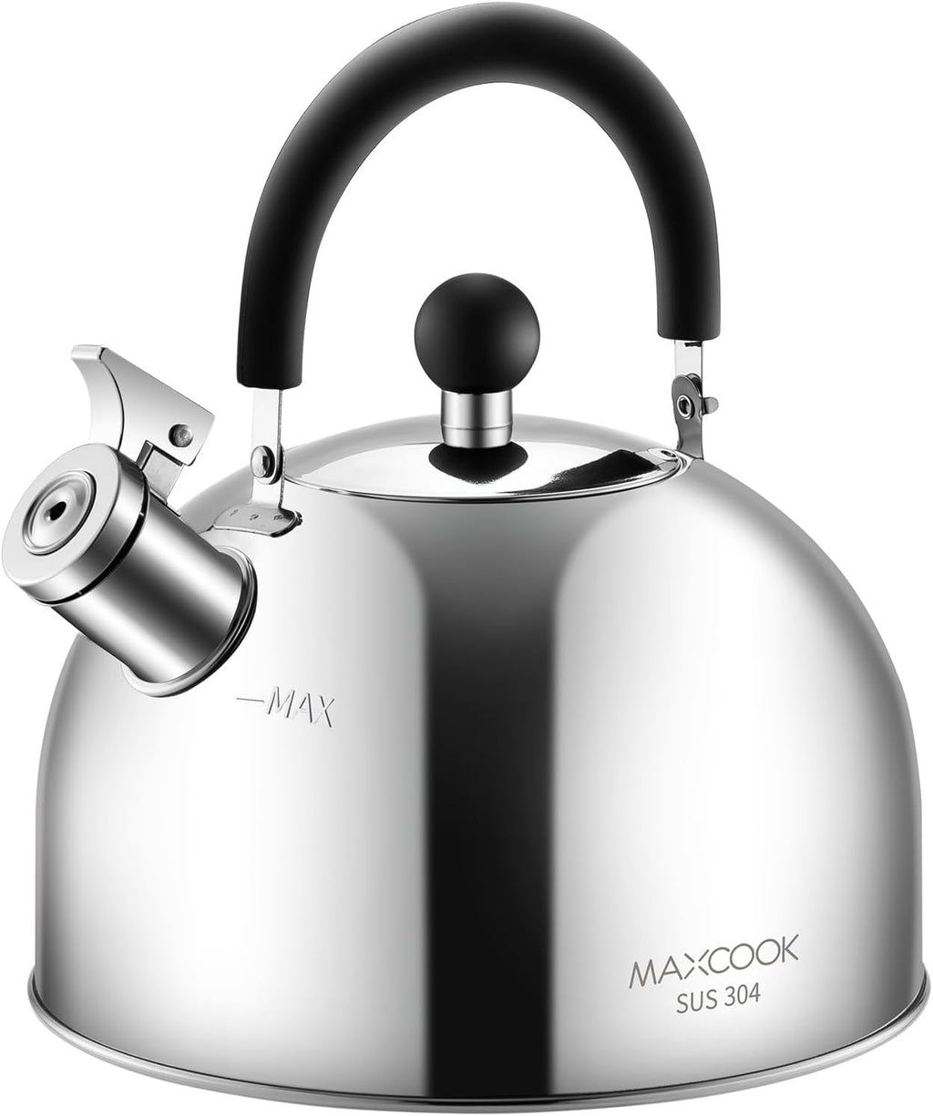 304 Stainless Steel Whistling Tea Kettle 3.17 Quart/3L Tea Pot