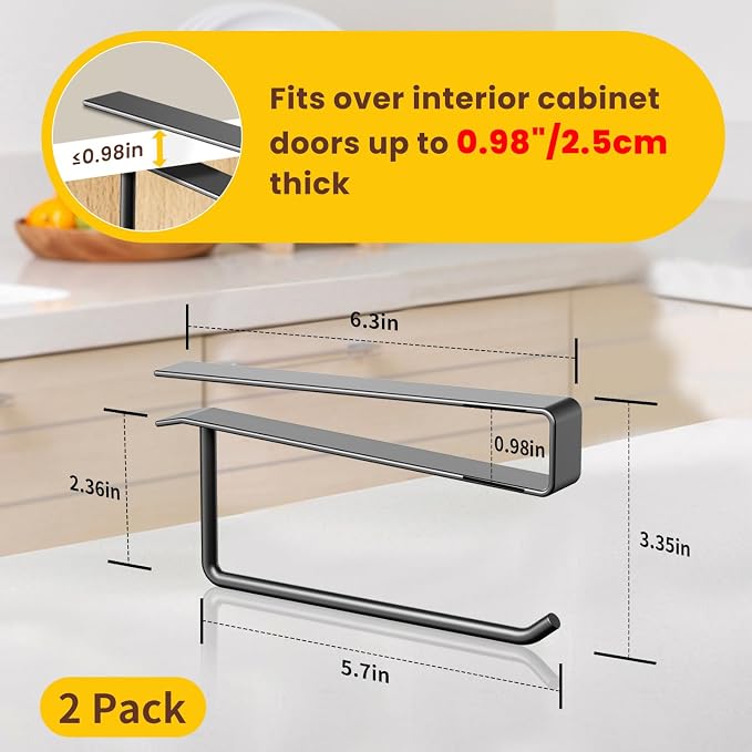 2 Pack Tumbler Lid Organizer, Under Cabinet Cup Lid Holder - Image 4