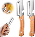 Premium Vegetable Peeler with Wooden Handle and Bottle Opener: 2-in-1 Stainless by Unknown