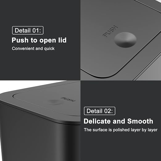 N. NETDOT 3 Pack Small Trash Can - Image 7