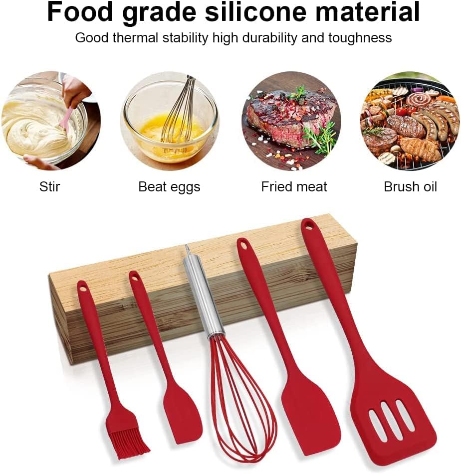 ADBI’s Spatulas Silicone Heat Resistant - Kitchen Utensil Set