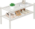ROMGUAR CRAFT 2 Tier Bamboo Shoe Rack by ROMGUAR+CRAFT