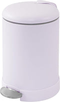 Glad Small Trash Can, 1.2 Gallon | Round Stainless Steel Garbage Bin by GladTrashFoodStorage