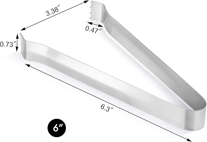 New Star Foodservice 42269 Restaurant-Grade Pom Tong, Stainless Steel, 6.5 inch - Image 3