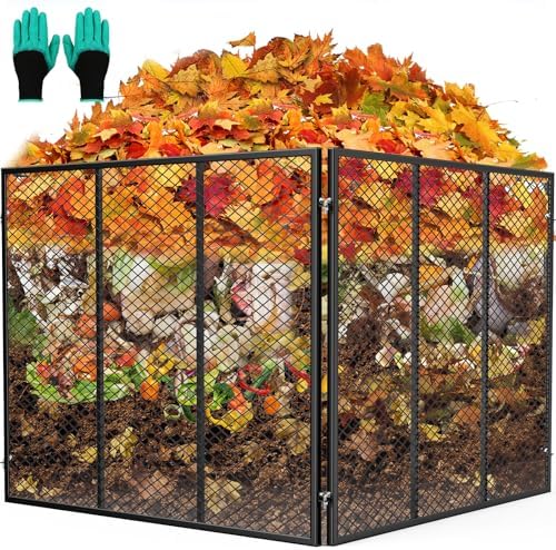 Large 172 Gallon Metal Mesh Outdoor Compost Bin