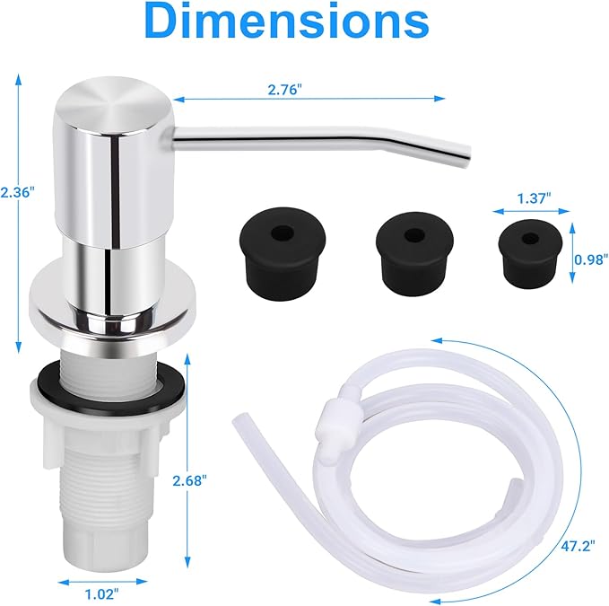Soap Dispenser Kitchen Sink, Sink Soap Dispenser, Dish Soap Dispenser Pump - Image 5