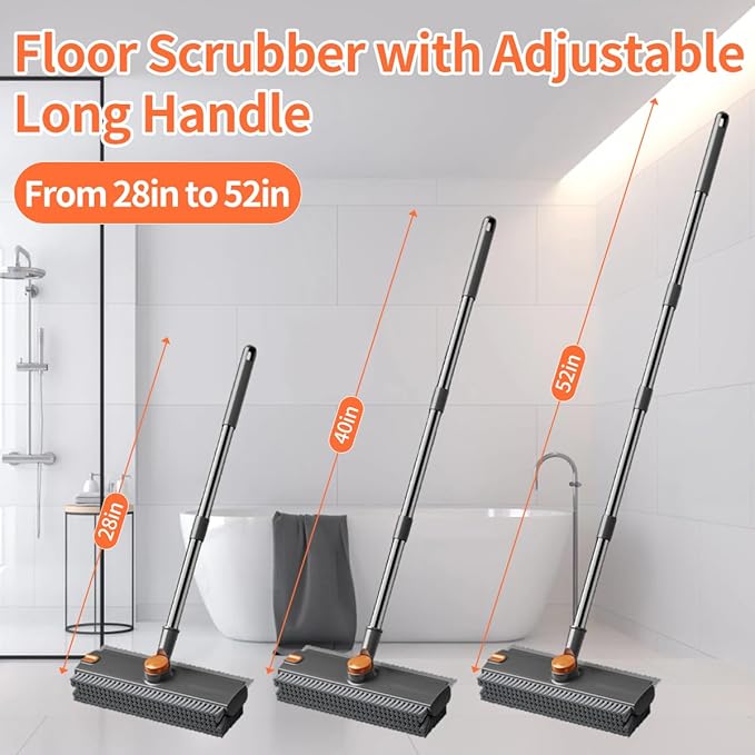 3 in 1 Floor Scrub Brush, Floor Scrubber - Image 2
