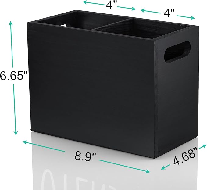 ALELION Black Utensil Holder for Kitchen Counter - Image 7