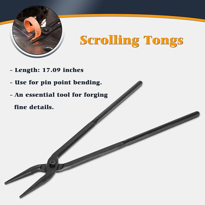 Blacksmith Knife Making Tongs Set - Image 5