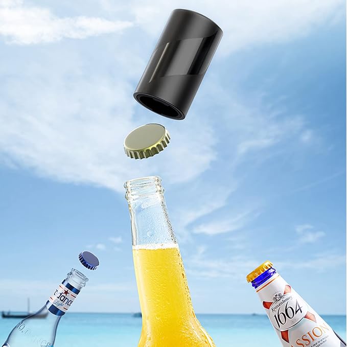 YUDANSI Push Down Bottle Opener, Automatic Beer Bottle Openers, Stainless Steel - Image 8