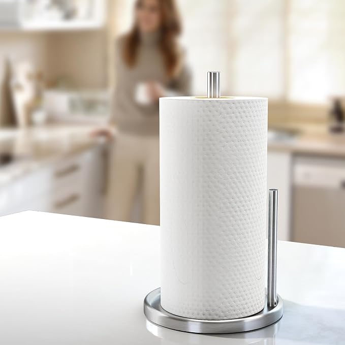 Jesginboo Paper Towel Holder Countertop, Paper Roll Holder - Image 7