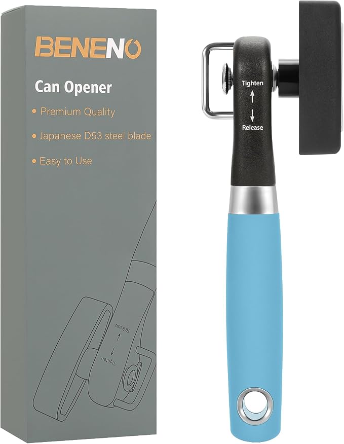 Beneno Can Opener, Manual Side Safe Cut Can Opener Smooth Edge by Beneno