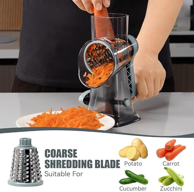 KEOUKE Rotary Cheese Grater Pro 6 in 1 - Image 3