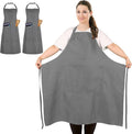 2 Pcs Plus Size Chef Apron, Unisex Professional Apron by FunChaos