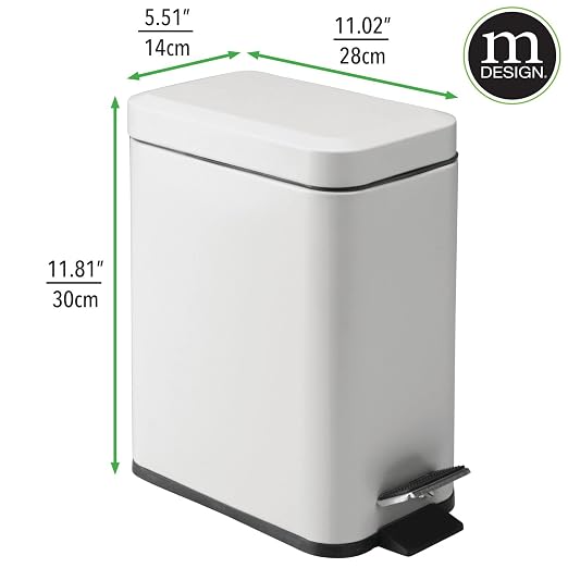 mDesign Pedal Bin — Waste Bin - Image 3