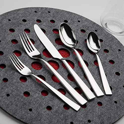 Gourmet Settings 60-Piece Silverware Resto Collection-Polished