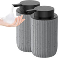 Ceramic Foaming Hand Soap Dispenser 2Pack，12 oz Bathroom Soap Dispensers， by POSOSTO