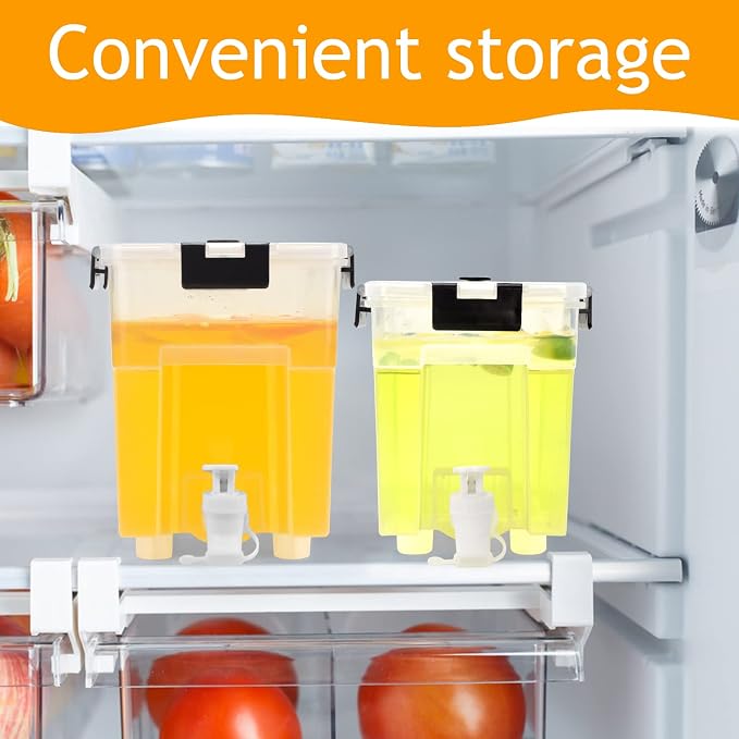 2.5 Gallon Drink Dispenser For Fridge, Beverage Dispenser - Image 4