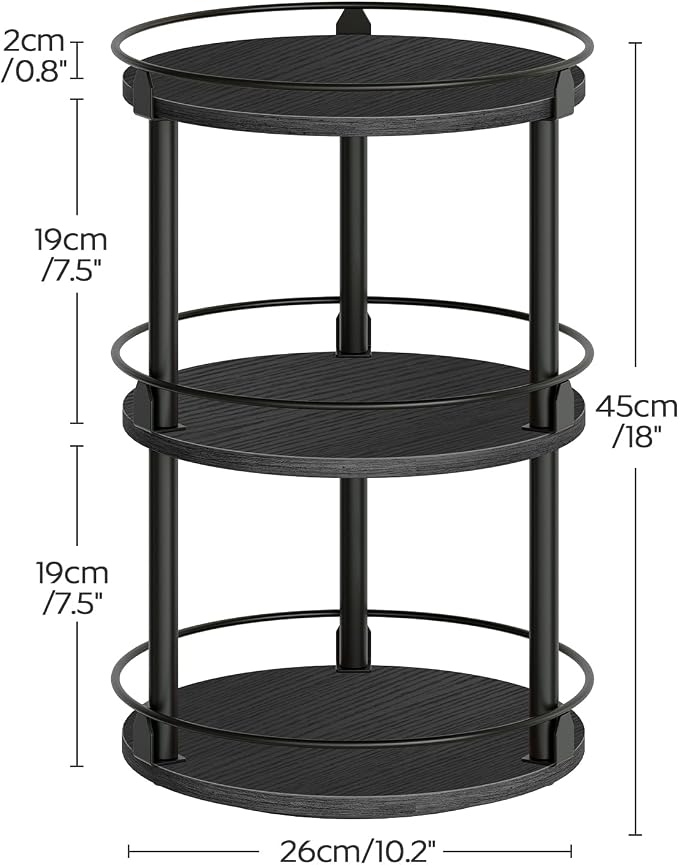 YATINEY Spice Rack, 3 Tier Turntable Organizer - Image 7