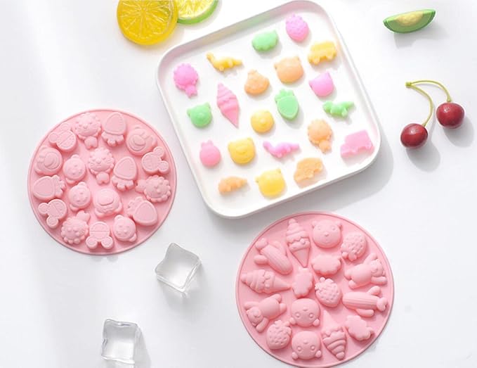 Cute Ice Cube Trays Silicone Chocolate Mold Wax Melt Molds Easy Release Ice - Image 6