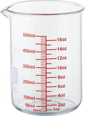 High Borosilicate Glass Measuring Cup-V-Shaped Spout, 500ml Glass Measuring by AckersBORO33