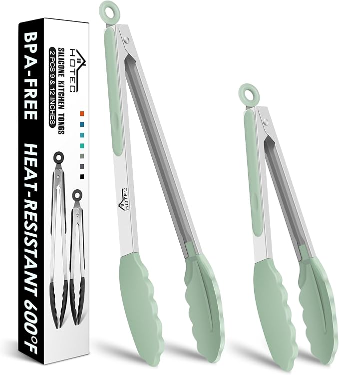 Hotec Premium Stainless Steel Locking Kitchen Tongs by Hotec