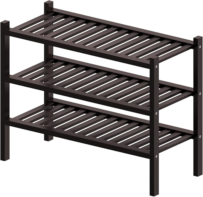 ROMGUAR CRAFT 3 Tier Bamboo Shoe Rack - Image 7